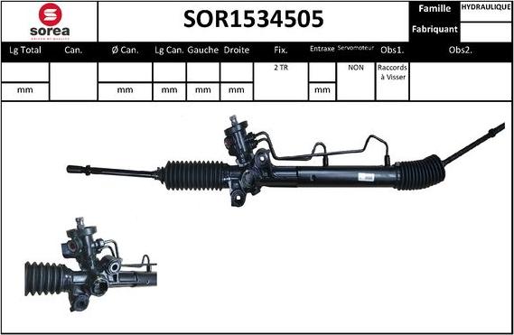 Sera SOR1534505 - Рулевой механизм, рейка autosila-amz.com