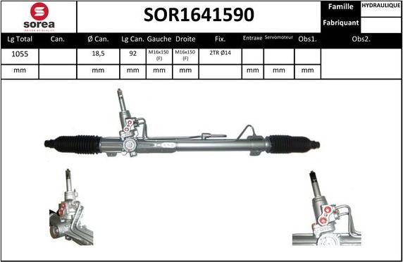 Sera SOR1641590 - Рулевой механизм, рейка autosila-amz.com