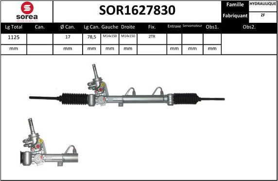 Sera SOR1627830 - Рулевой механизм, рейка autosila-amz.com