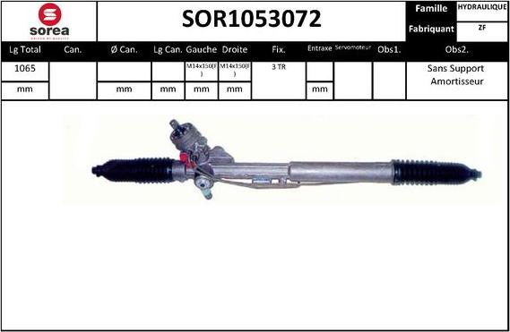 Sera SOR1053072 - Рулевой механизм, рейка autosila-amz.com