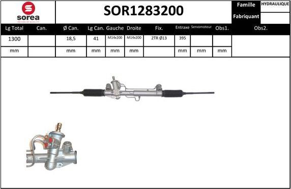 Sera SOR1283200 - Рулевой механизм, рейка autosila-amz.com