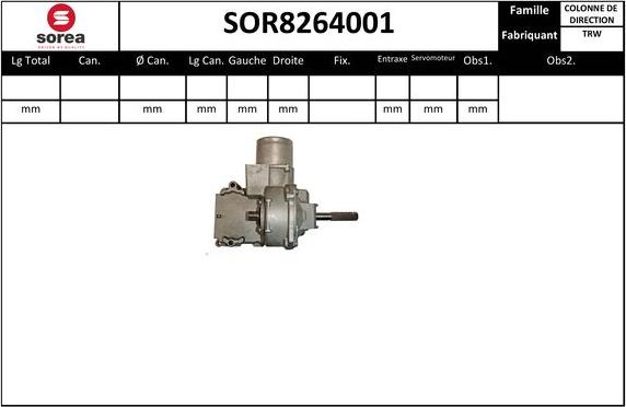 Sera SOR8264001 - Рулевая колонка autosila-amz.com