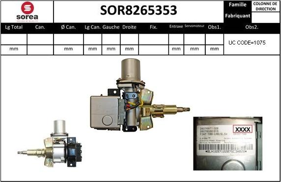 Sera SOR8265353 - Рулевая колонка autosila-amz.com