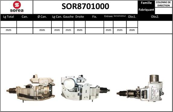 Sera SOR8701000 - Рулевая колонка autosila-amz.com