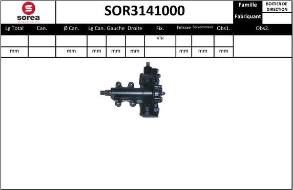 Sera SOR3141000 - Рулевой механизм, рейка autosila-amz.com