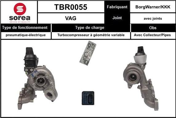 Sera TBR0055 - Турбина, компрессор autosila-amz.com