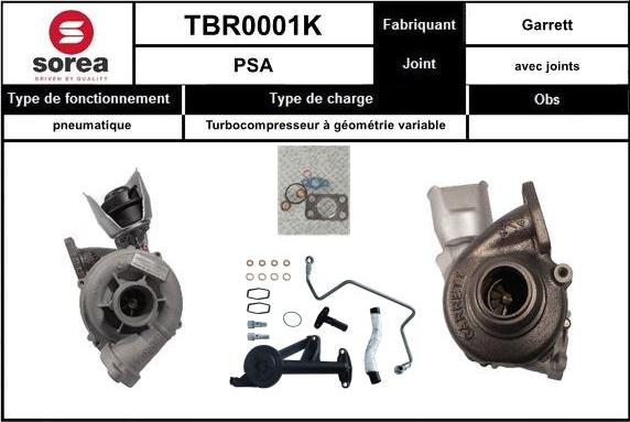 Sera TBR0001K - Турбина, компрессор autosila-amz.com