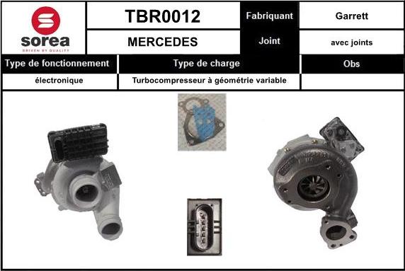 Sera TBR0012 - Турбина, компрессор autosila-amz.com