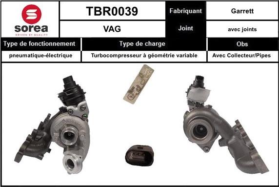 Sera TBR0039 - Турбина, компрессор autosila-amz.com