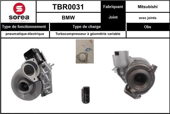 Sera TBR0031 - Турбина, компрессор autosila-amz.com