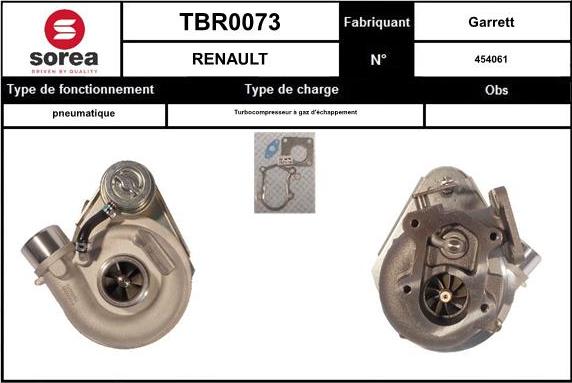 Sera TBR0073 - Турбина, компрессор autosila-amz.com