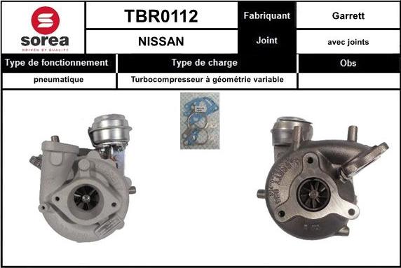Sera TBR0112 - Турбина, компрессор autosila-amz.com