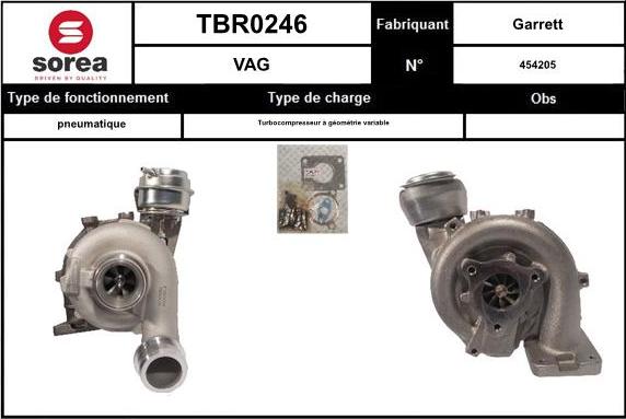 Sera TBR0246 - Турбина, компрессор autosila-amz.com