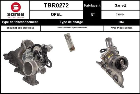 Sera TBR0272 - Турбина, компрессор autosila-amz.com