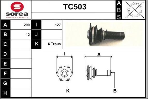 Sera TC503 - Приводной вал autosila-amz.com