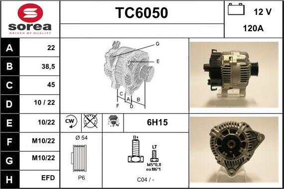 Sera TC6050 - Генератор autosila-amz.com