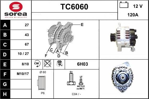 Sera TC6060 - Генератор autosila-amz.com