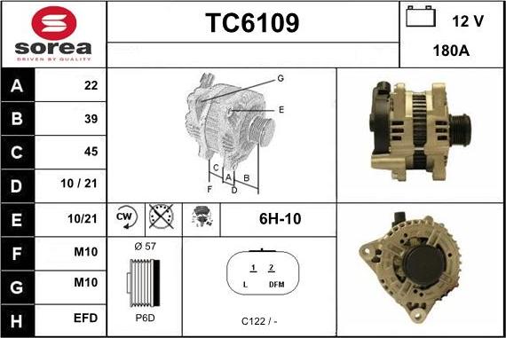 Sera TC6109 - Генератор autosila-amz.com