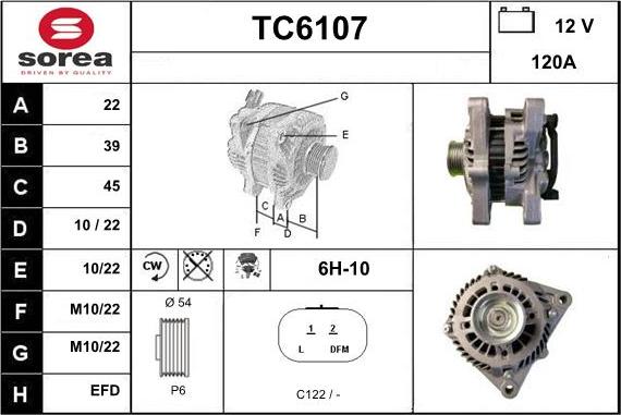 Sera TC6107 - Генератор autosila-amz.com