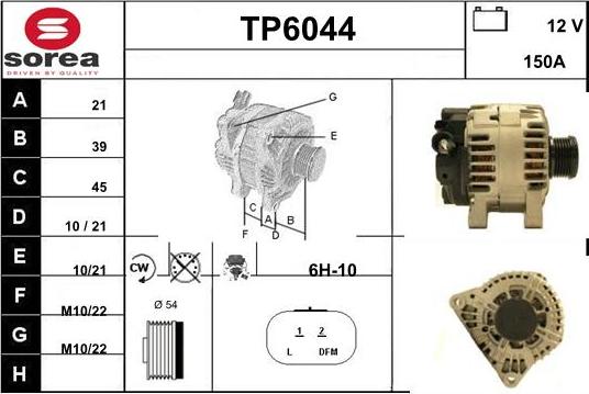 Sera TP6044 - Генератор autosila-amz.com