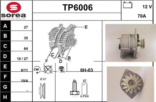 Sera TP6006 - Генератор autosila-amz.com