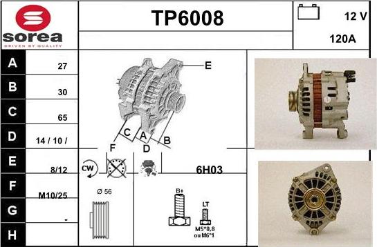 Sera TP6008 - Генератор autosila-amz.com