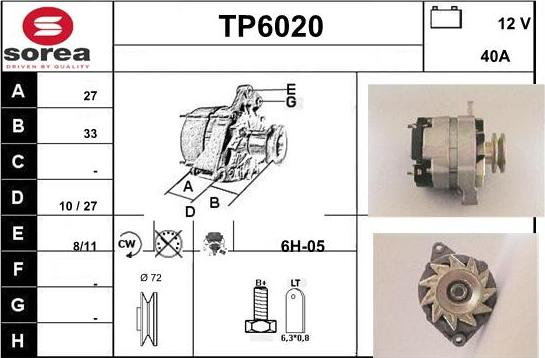 Sera TP6020 - Генератор autosila-amz.com