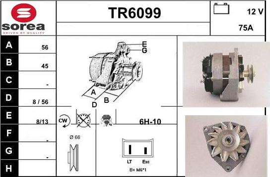 Sera TR6099 - Генератор autosila-amz.com