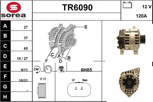 Sera TR6090 - Генератор autosila-amz.com