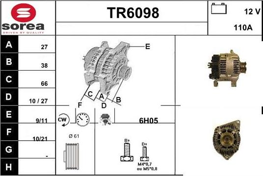 Sera TR6098 - Генератор autosila-amz.com