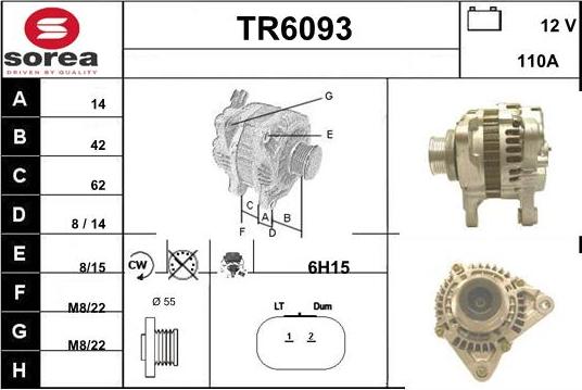 Sera TR6093 - Генератор autosila-amz.com