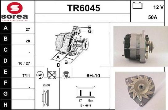 Sera TR6045 - Генератор autosila-amz.com