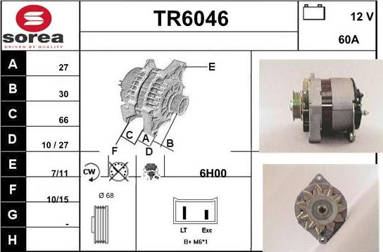 Sera TR6046 - Генератор autosila-amz.com