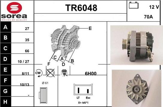 Sera TR6048 - Генератор autosila-amz.com