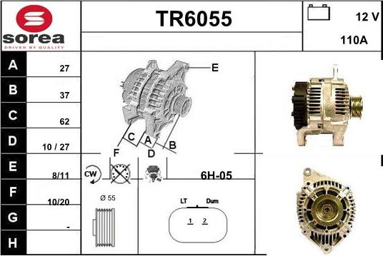 Sera TR6055 - Генератор autosila-amz.com