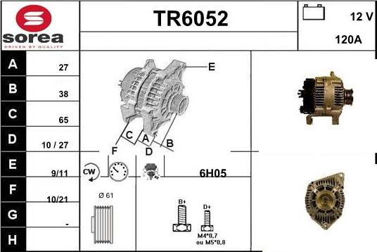 Sera TR6052 - Генератор autosila-amz.com