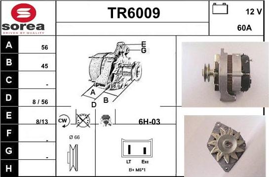 Sera TR6009 - Генератор autosila-amz.com