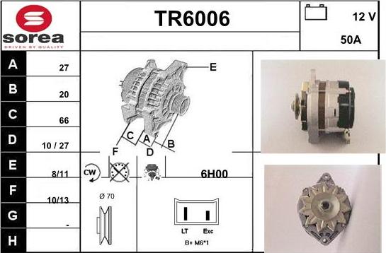 Sera TR6006 - Генератор autosila-amz.com