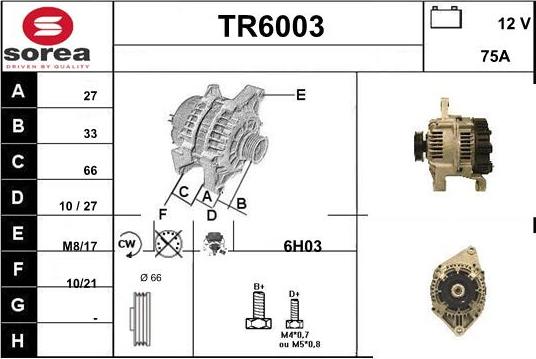 Sera TR6003 - Генератор autosila-amz.com