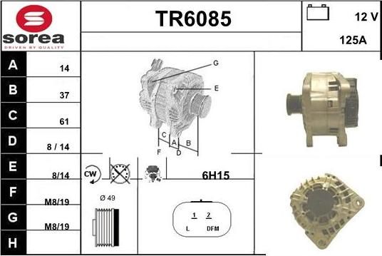 Sera TR6085 - Генератор autosila-amz.com