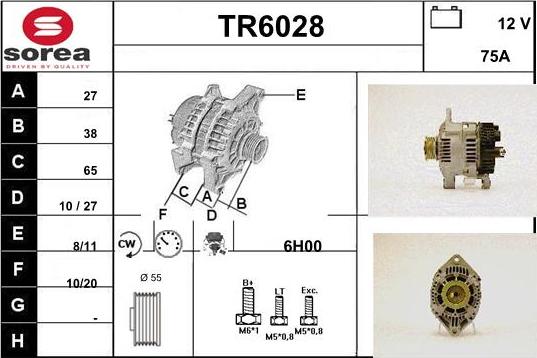 Sera TR6028 - Генератор autosila-amz.com