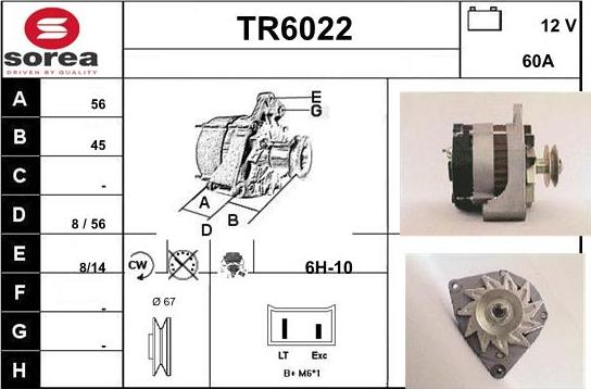 Sera TR6022 - Генератор autosila-amz.com