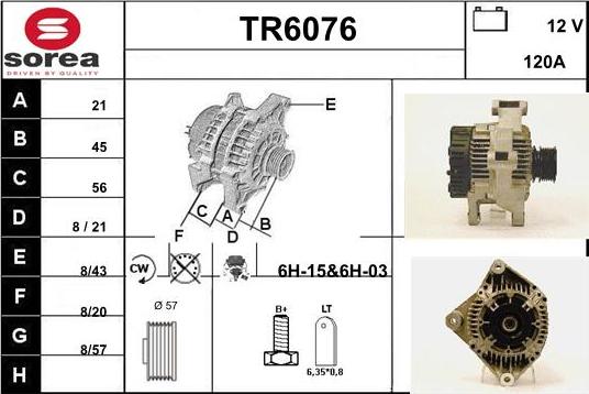 Sera TR6076 - Генератор autosila-amz.com