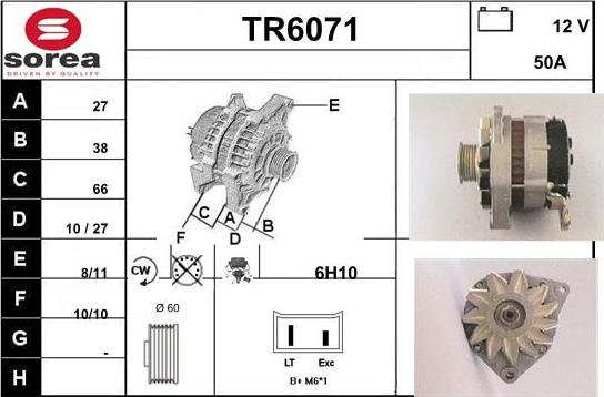 Sera TR6071 - Генератор autosila-amz.com