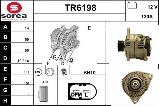 Sera TR6198 - Генератор autosila-amz.com