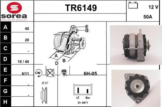 Sera TR6149 - Генератор autosila-amz.com