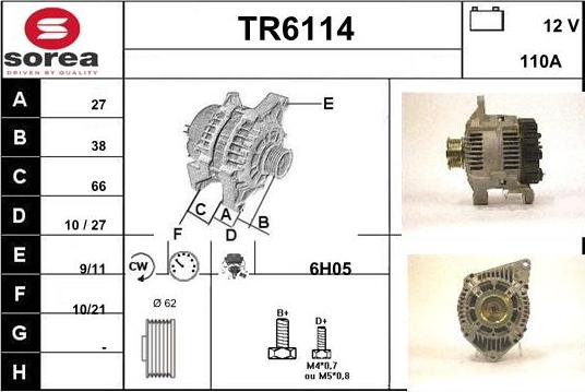 Sera TR6114 - Генератор autosila-amz.com