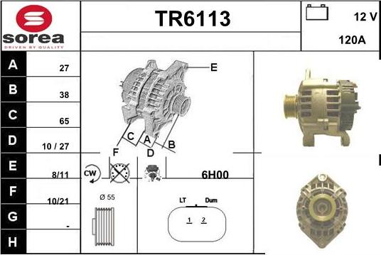 Sera TR6113 - Генератор autosila-amz.com