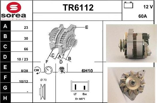 Sera TR6112 - Генератор autosila-amz.com