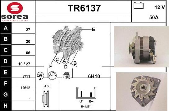 Sera TR6137 - Генератор autosila-amz.com